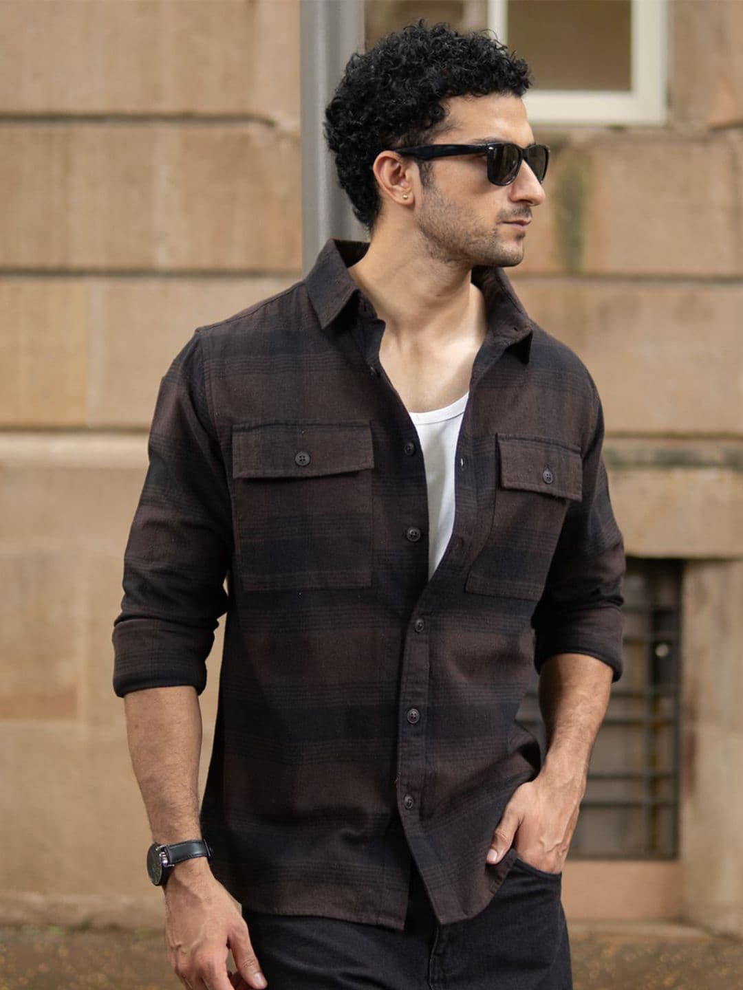 Powerlook Checked Long Sleeves Shirt - view 1