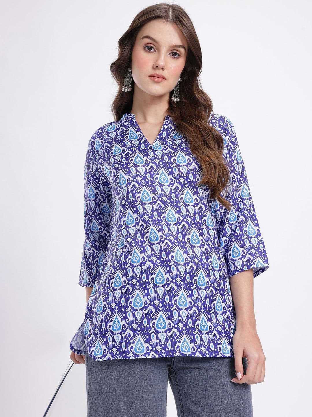 Anouk Rustic Ethnic Motifs Print Straight Kurta - view 1