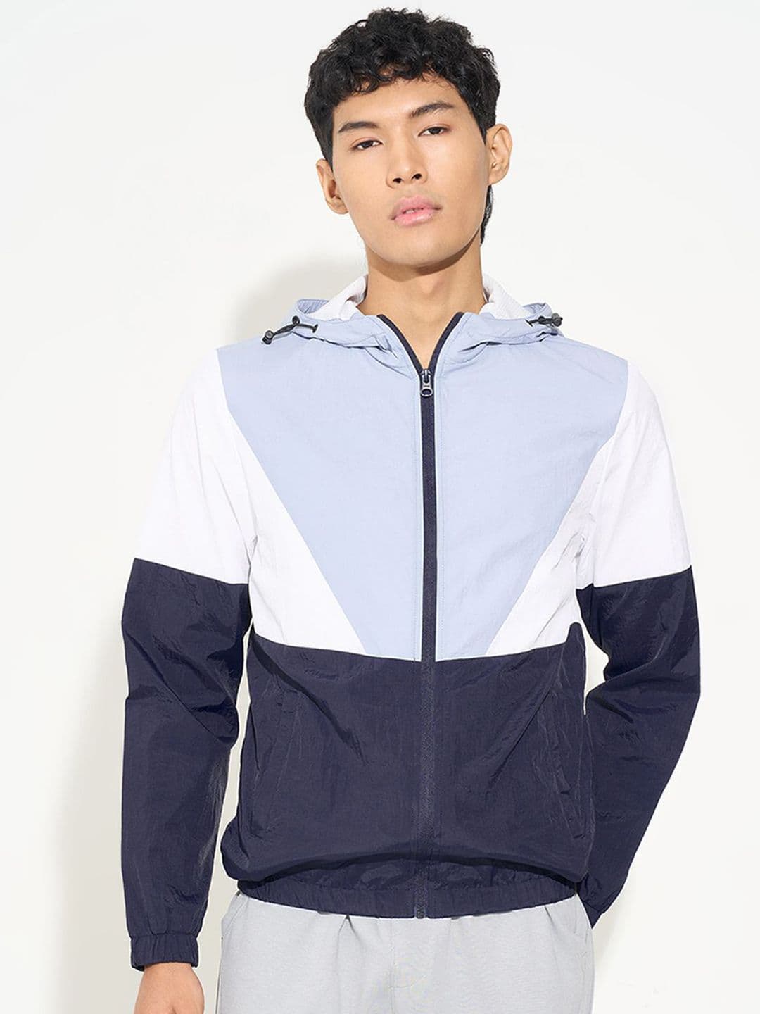 Ajile by Pantaloons Hooded Crop Sporty Jacket - view 1