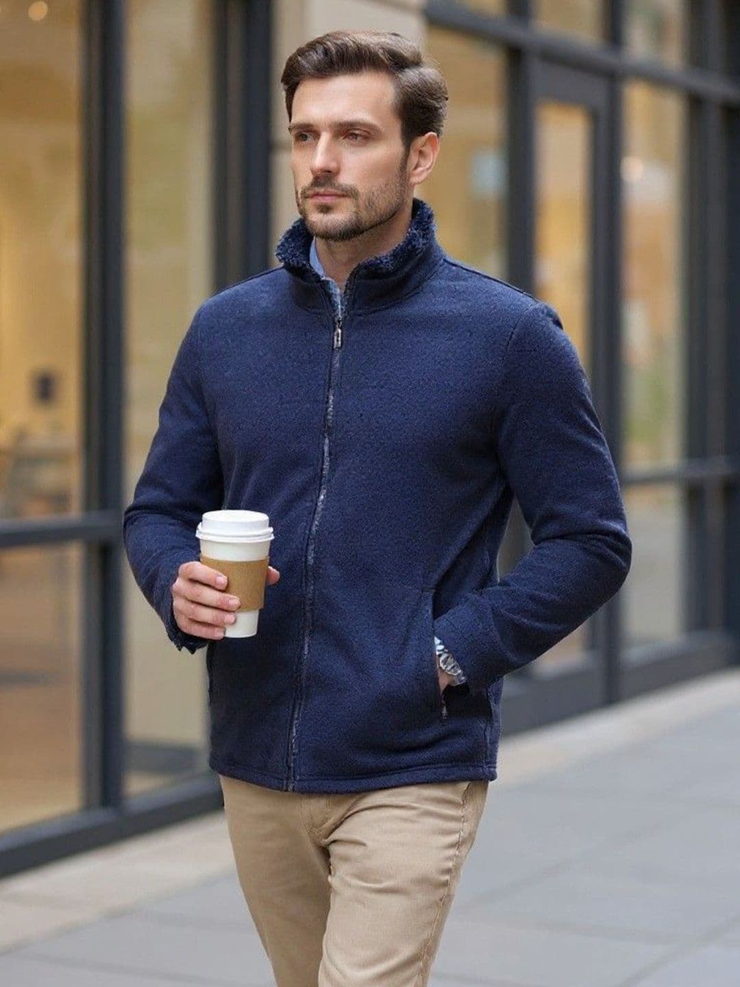 Mast & Harbour Men Open Front Jacket - view 1
