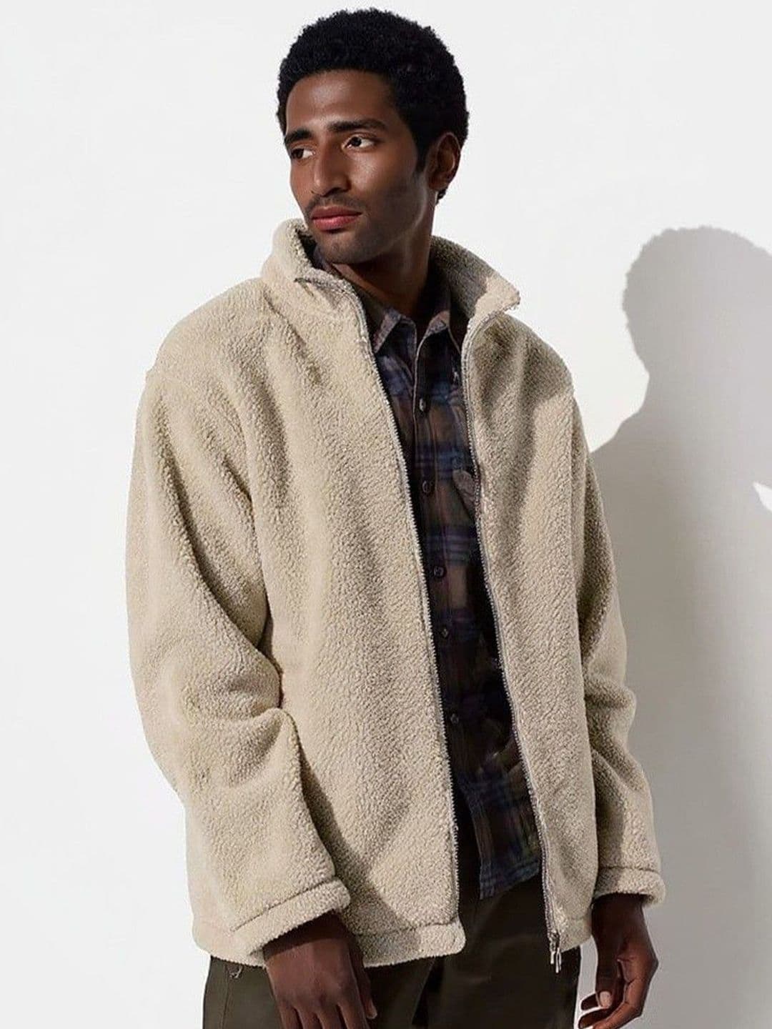 Mast & Harbour Men Mock Collar Open Front Jacket - view 1