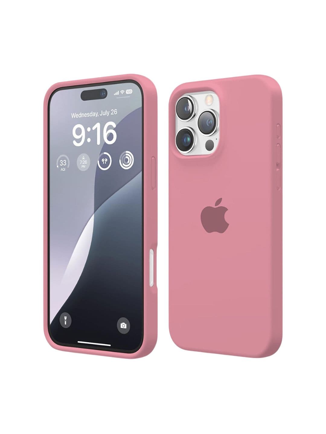 INNOPACE Unisex iPhone 16 Pro Max Solid Drop Protection Back Case