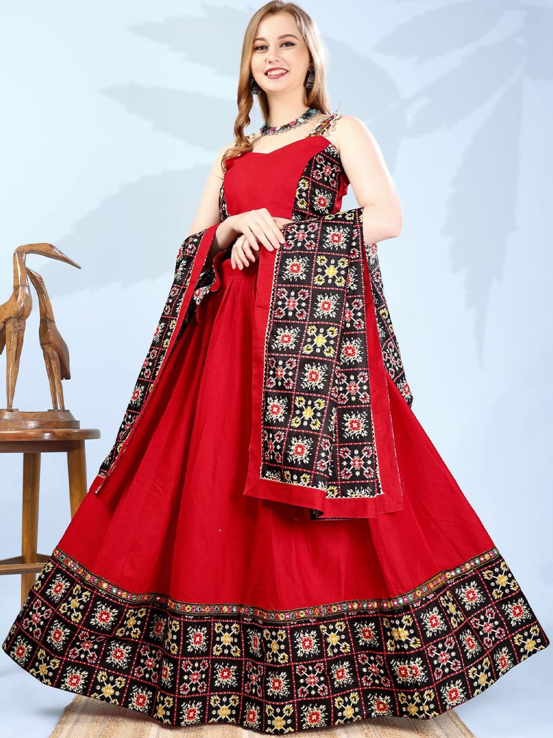 Aavisa Queency Embellished Ready to Wear Lehenga & Blouse With Dupatta - view 1