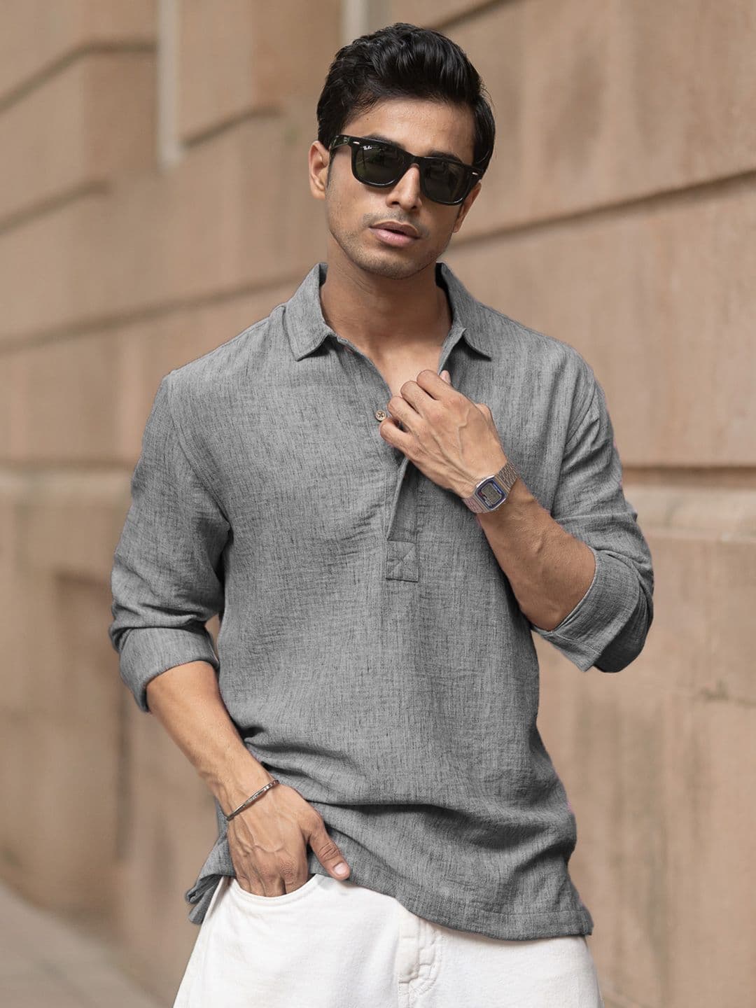 Powerlook SS25 Spread Collar Casual Shirt - view 1
