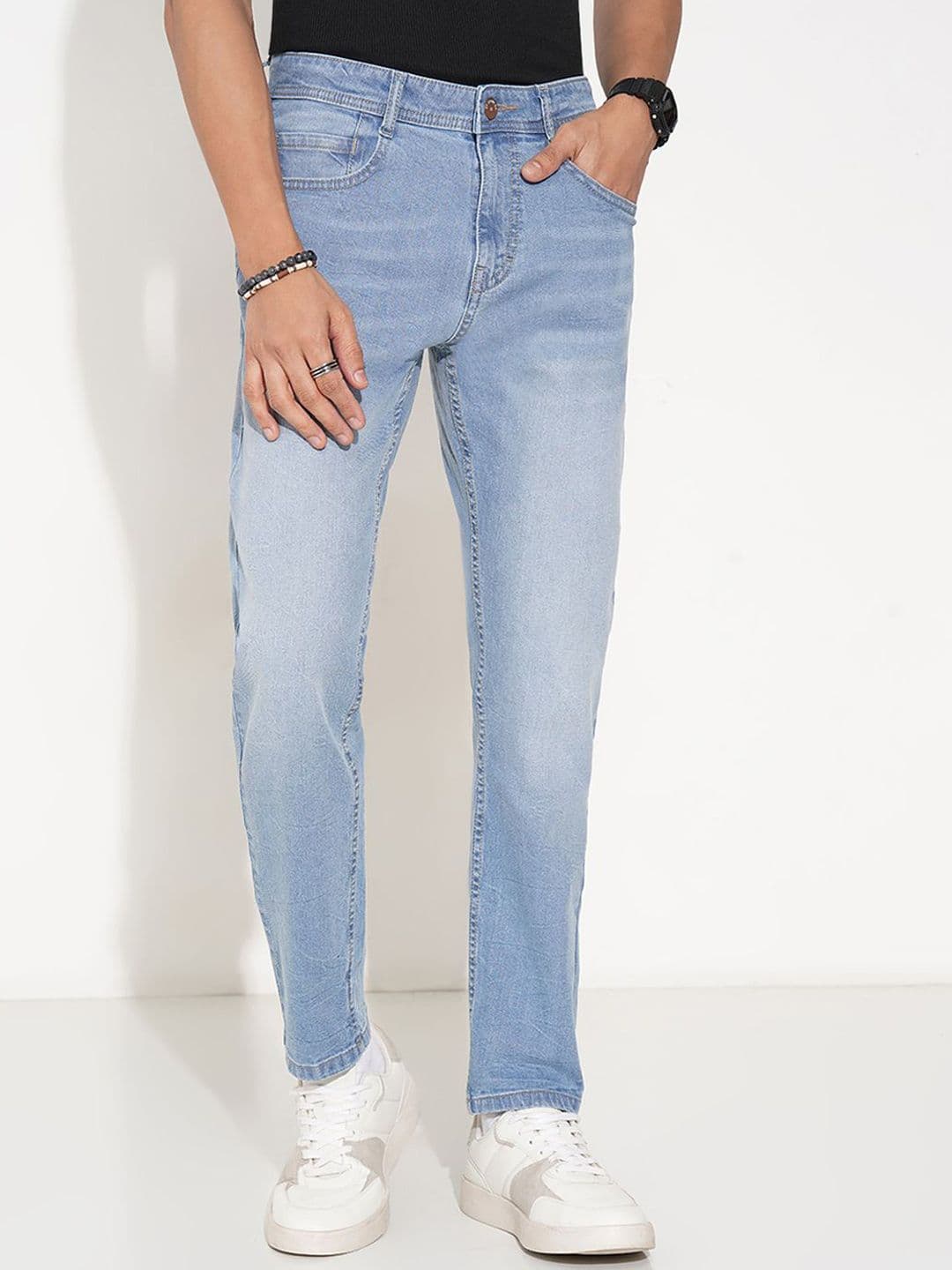 SF JEANS by Pantaloons Men Tapered Fit Low-Rise Low Distress Cotton Heavy Fade Jeans - view 1