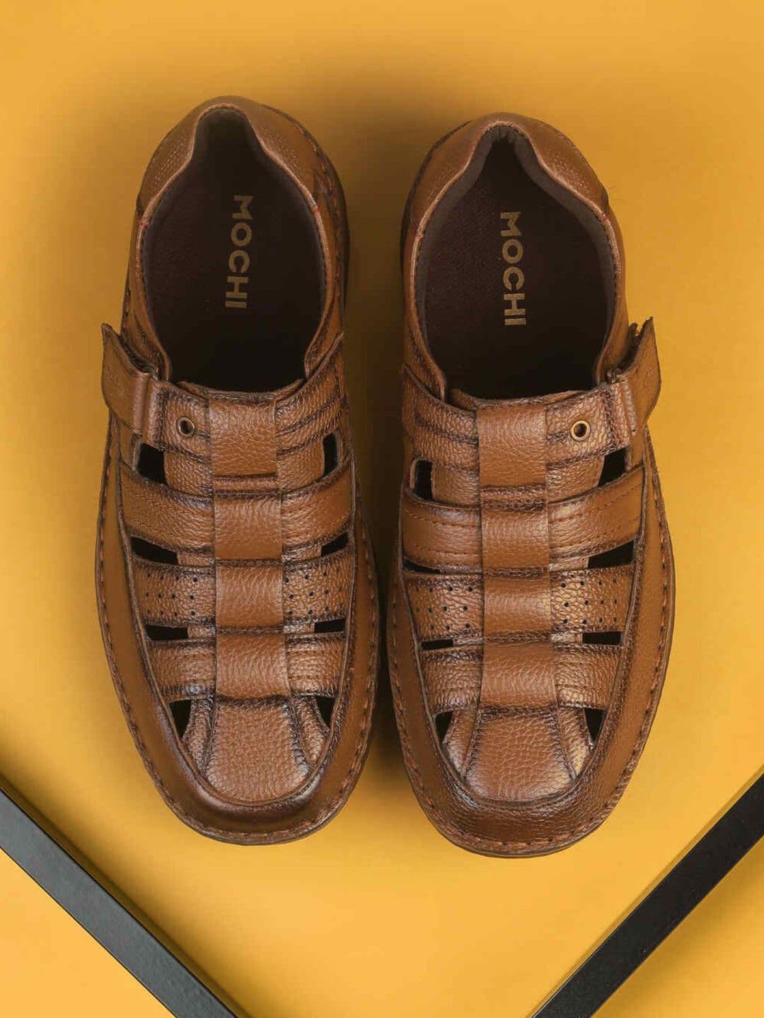 Mochi Cushioned Footbed Leather Comfort Sandals - view 1