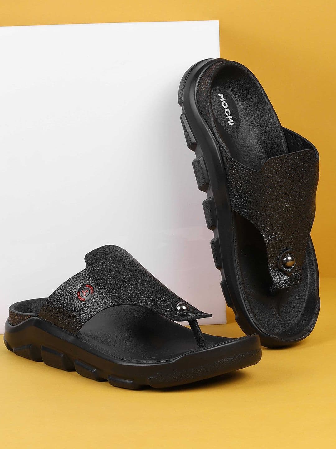 Mochi Cushioned Footbed Leather Comfort Sandals - view 1