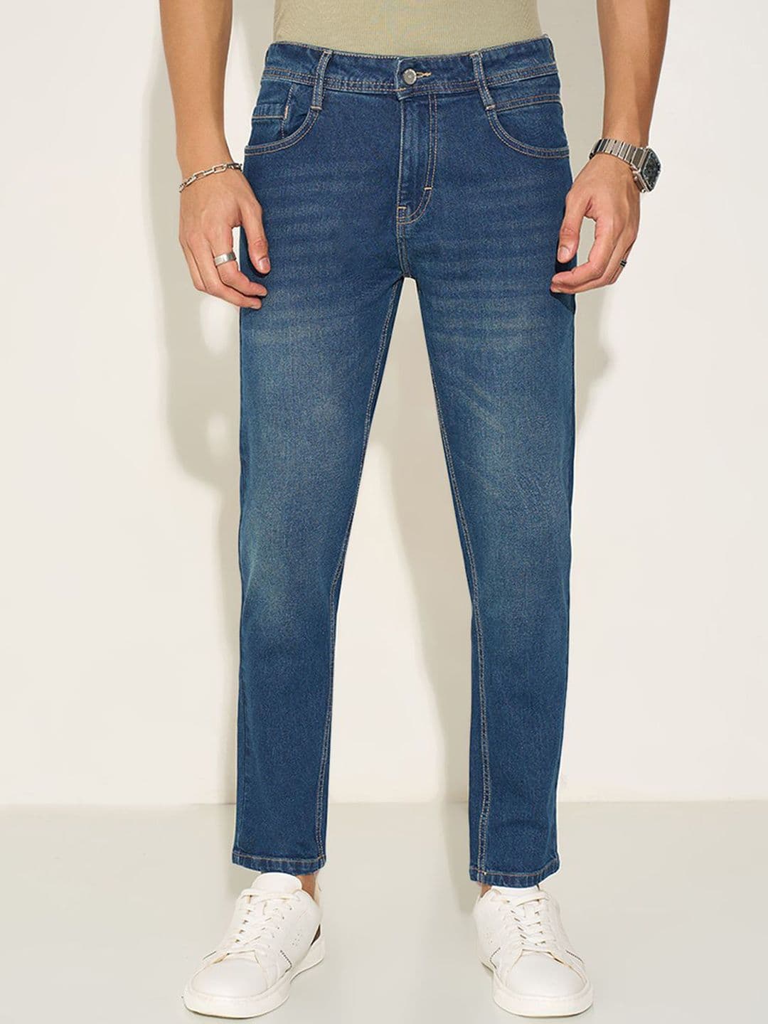 SF JEANS by Pantaloons Men Slim Fit Mid-Rise No Fade Jeans - view 1