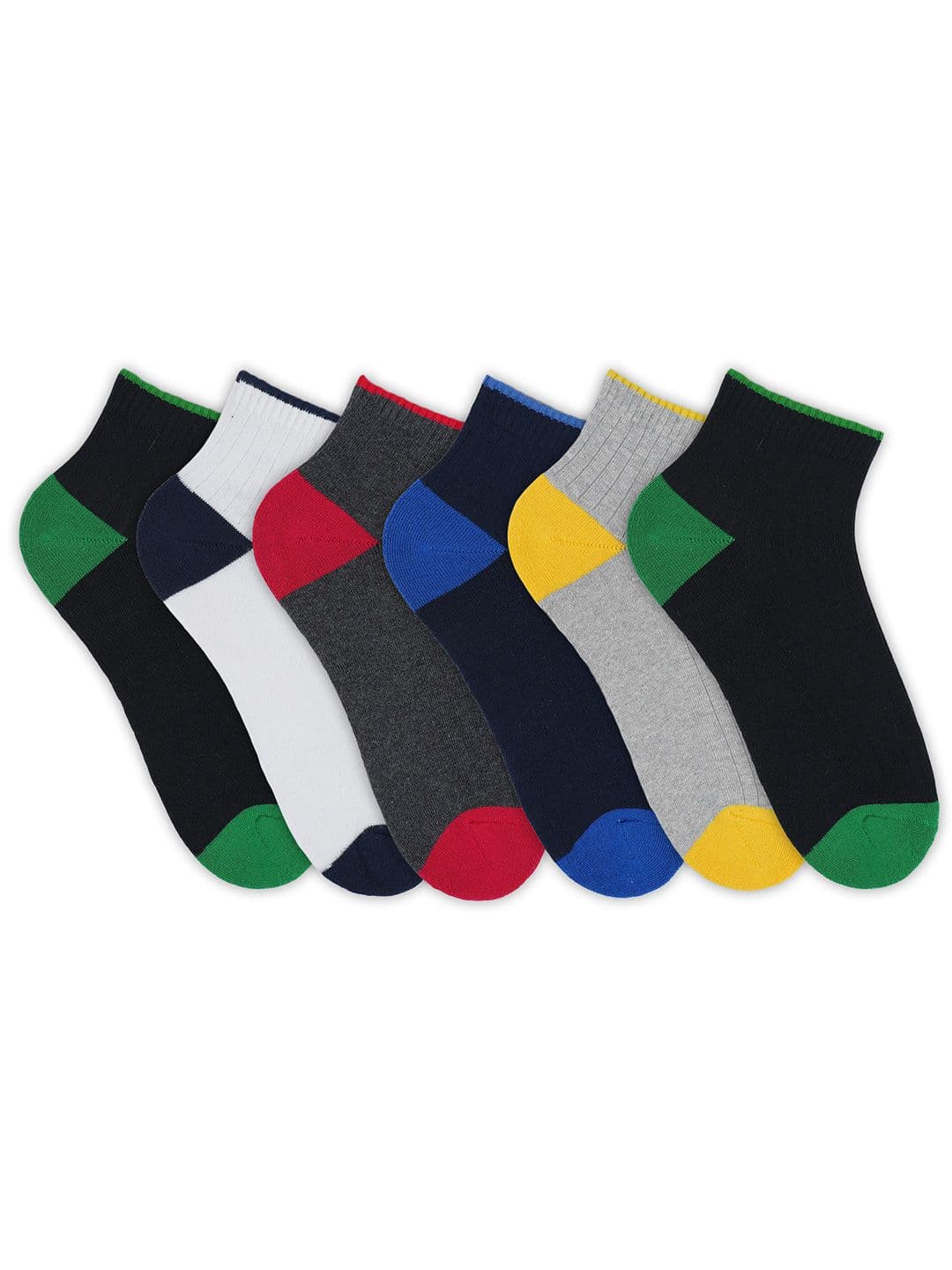 Socksxpress Men Pack Of 6 Patterned Ankle-Length Sports Socks - view 1