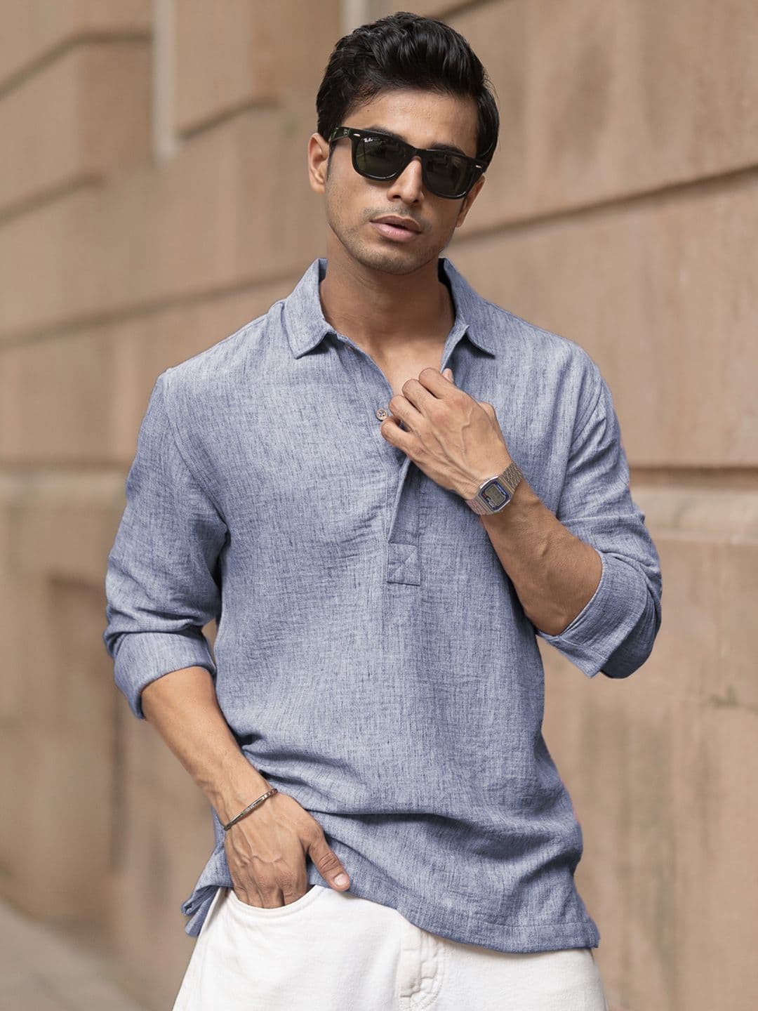 Powerlook SS25 Spread Collar Casual Shirt - view 1