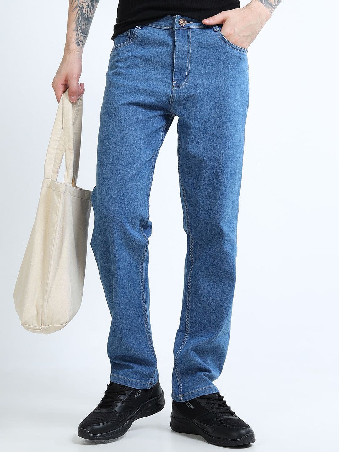 THE BEETEL HOUSE Men Comfort Regular Fit Mid-Rise Stretchable Jeans - view 1