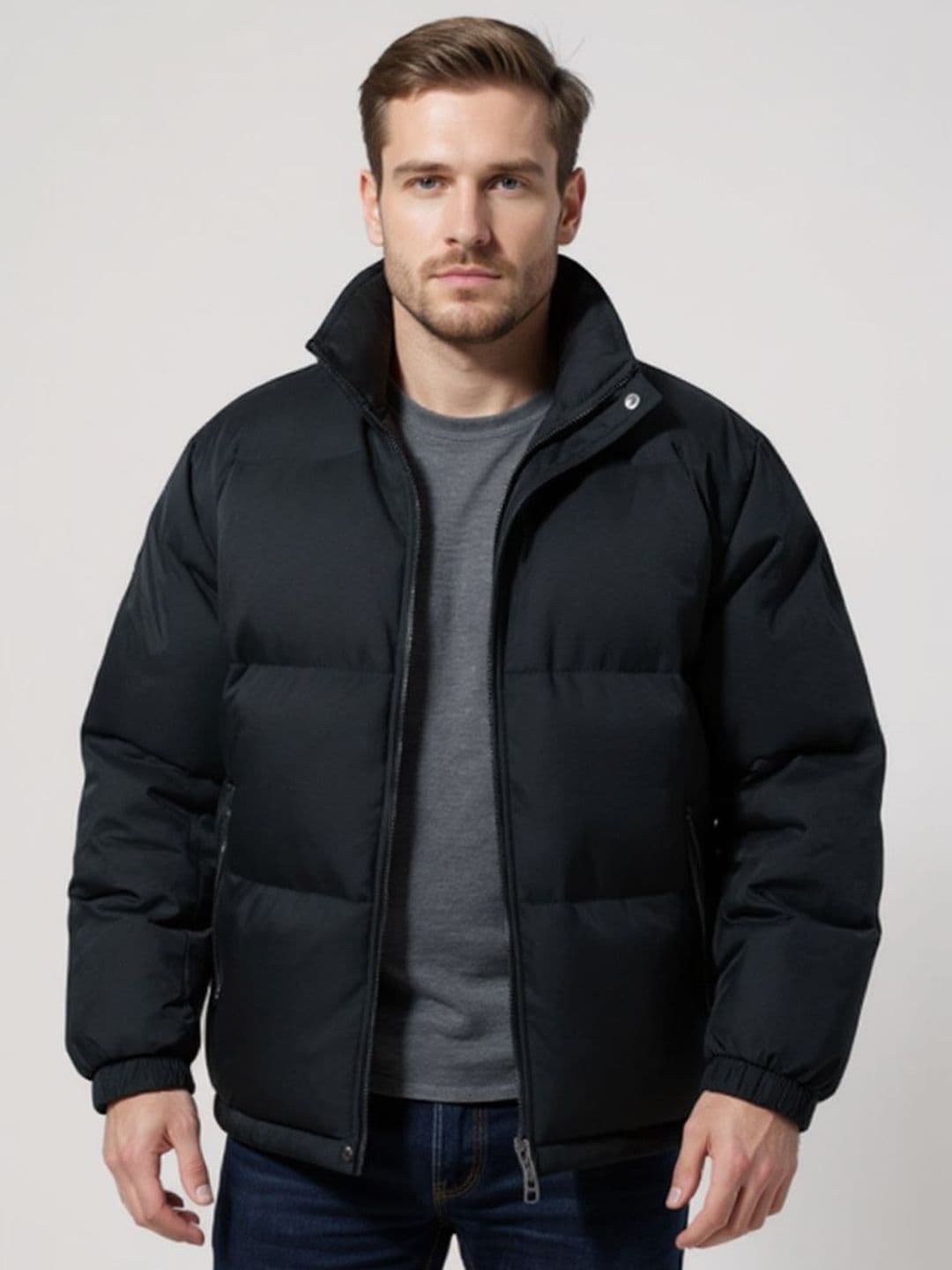 Mast & Harbour Stand Collar Puffer Jacket - view 1