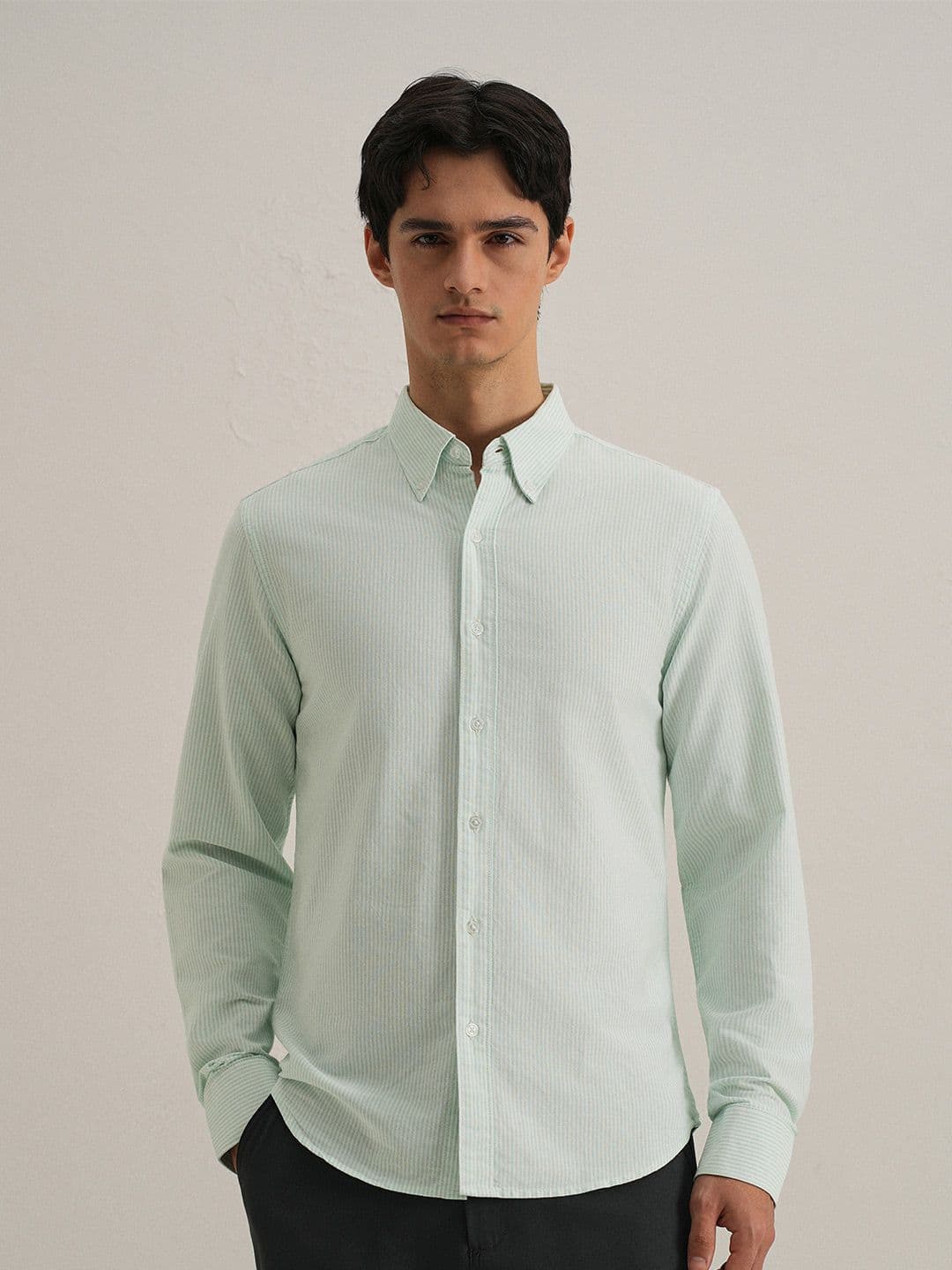 Banana Club Regular Fit Classic Vertical Striped Cotton Casual Shirt - view 1