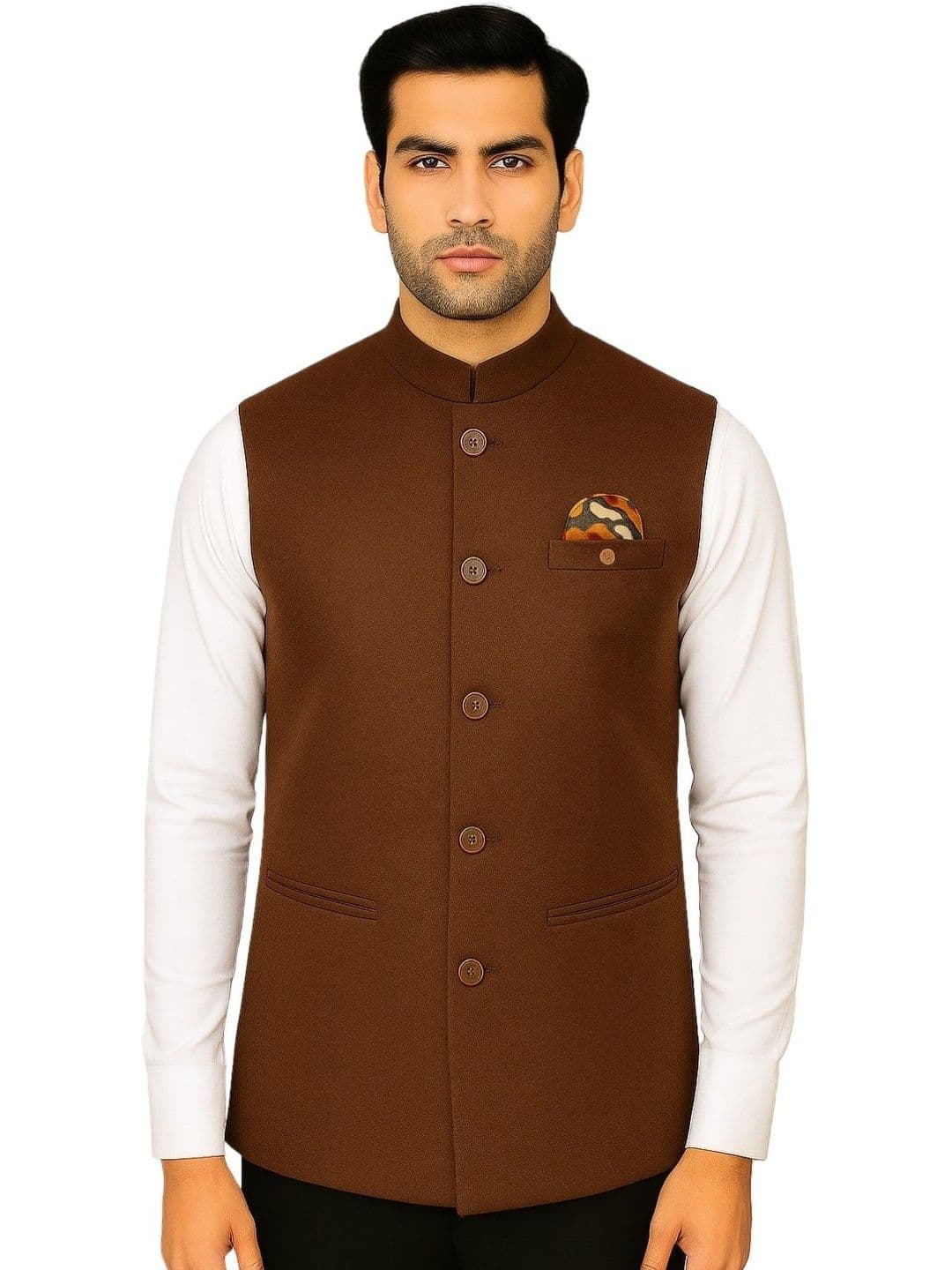 RISANI Men Woolen Nehru Jacket - view 1