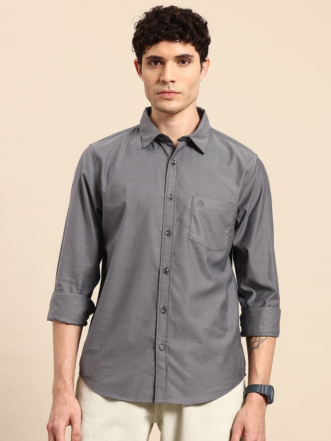 United Colors of Benetton Spread Collar Casual Shirt - view 1