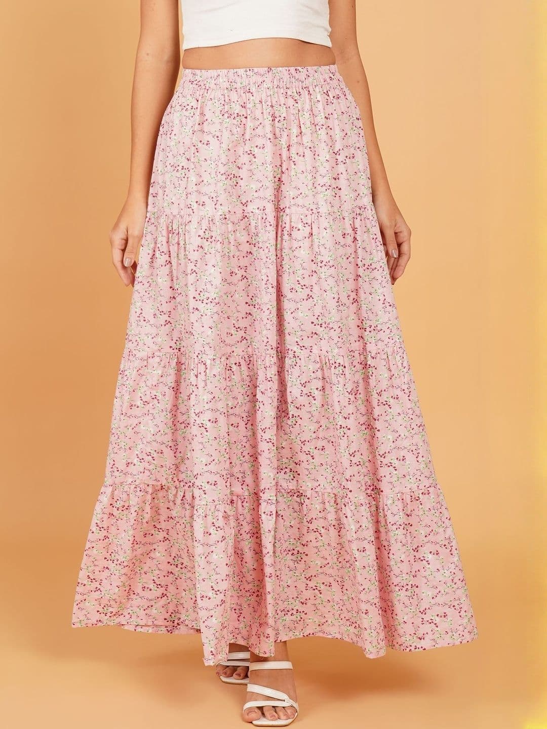 Ethic Glance Women Pure Cotton Printed Skirts - view 1