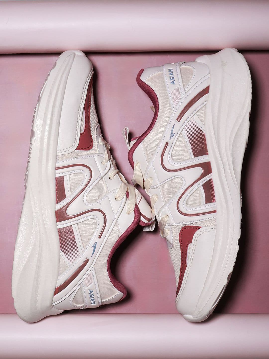 ASIAN Womens Mauve Casual Sneakers - view 1