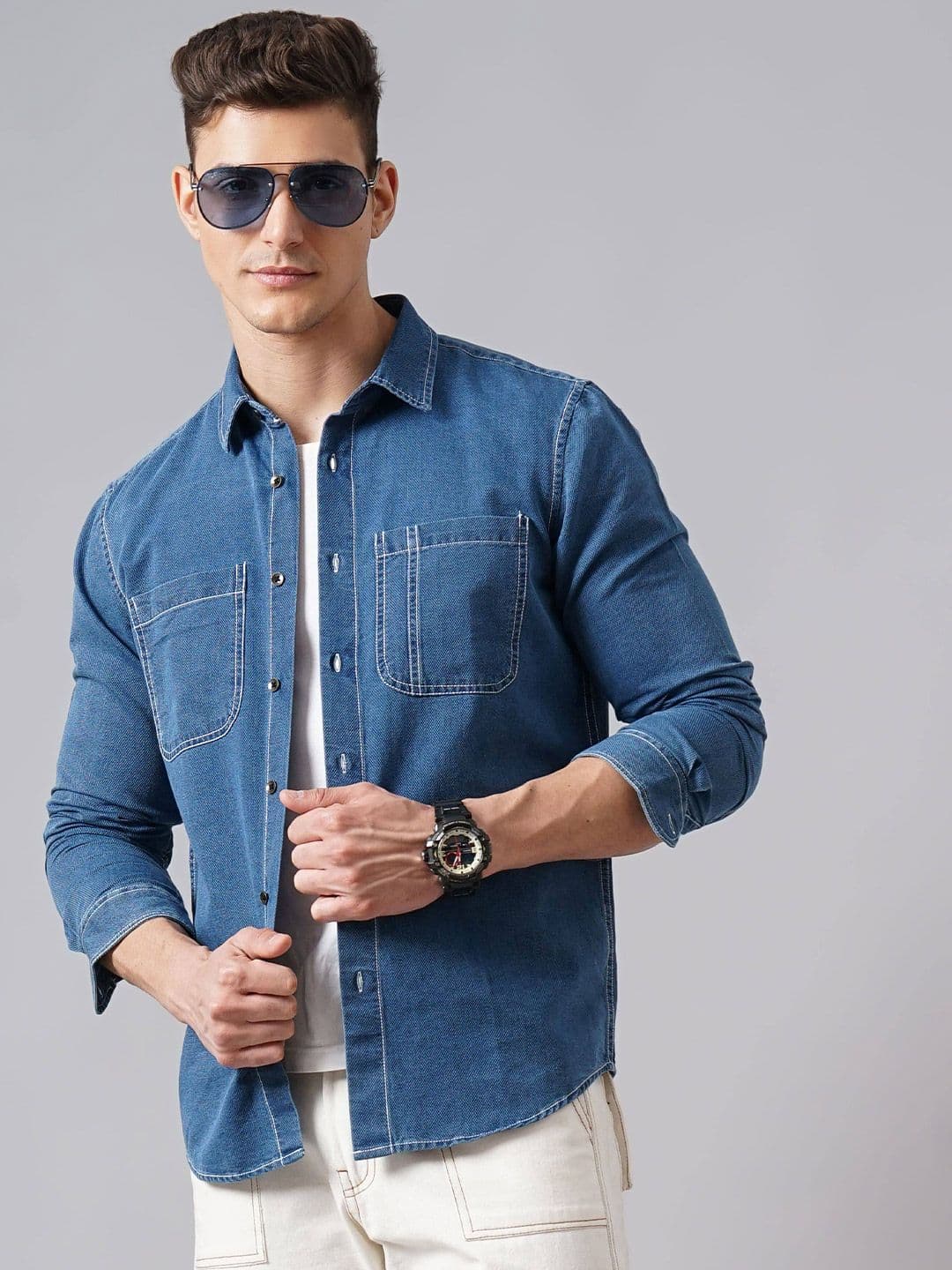 British Club Men Standard Slim Fit Opaque Casual Shirt - view 1