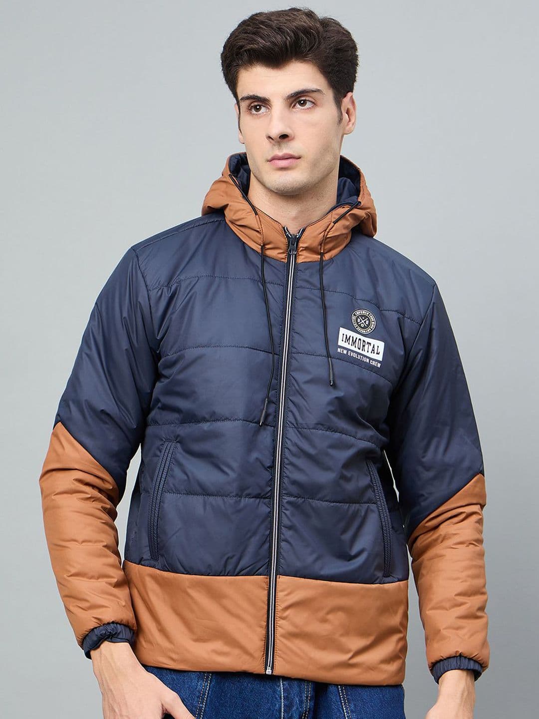 Duke Men Navy Blue Casual Jacket - view 1