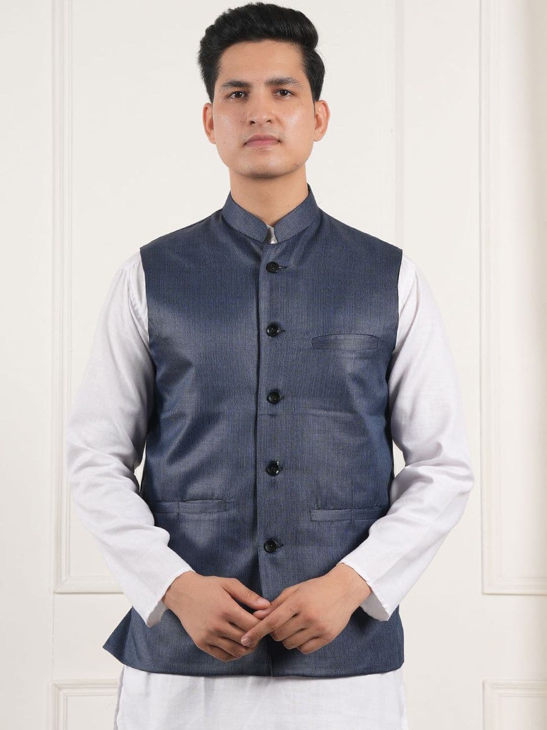 URBAN KANYA Woven Nehru Jacket - view 1