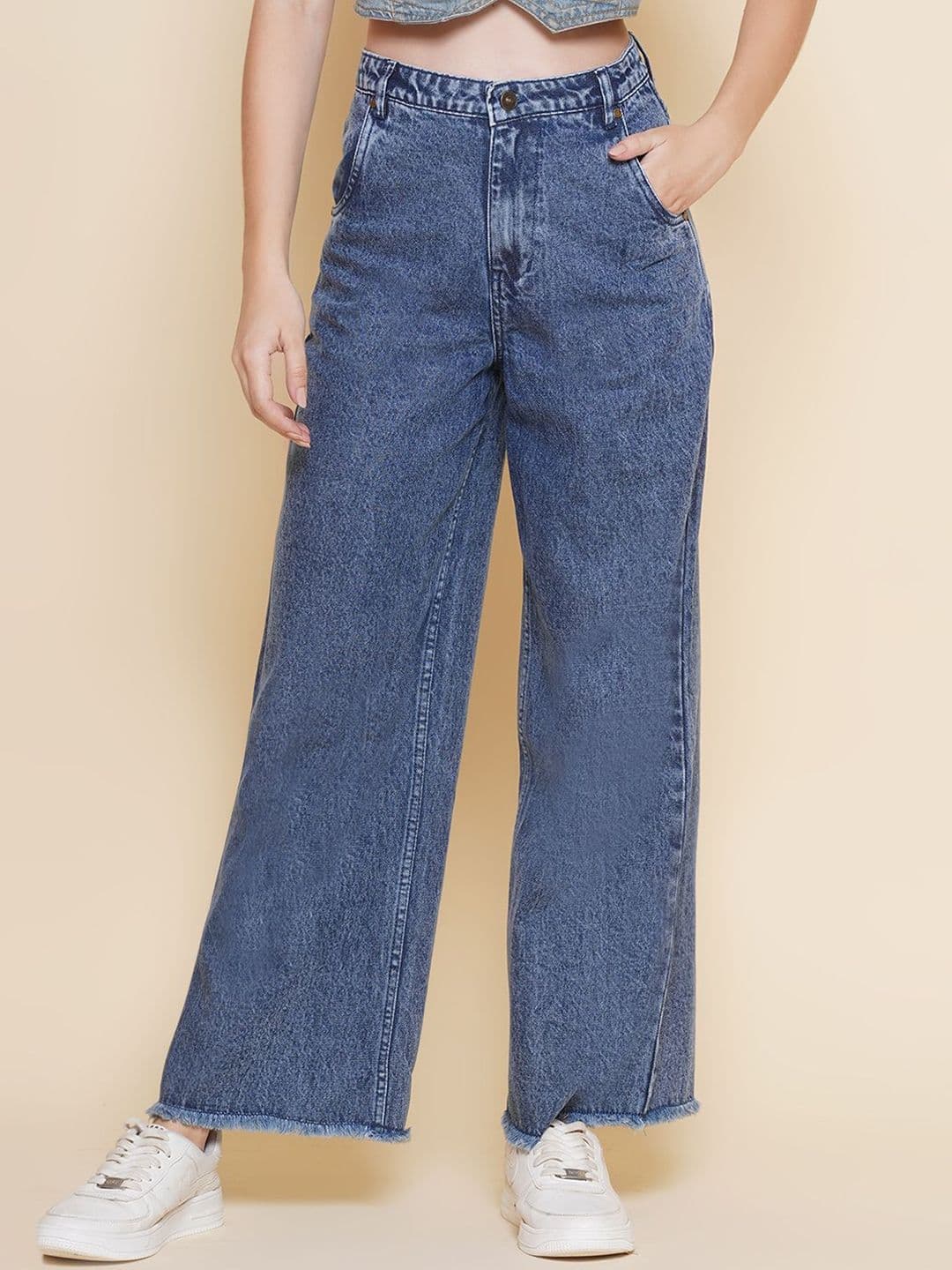 Mast & Harbour Women Relaxed Fit High-Rise Jeans - view 1