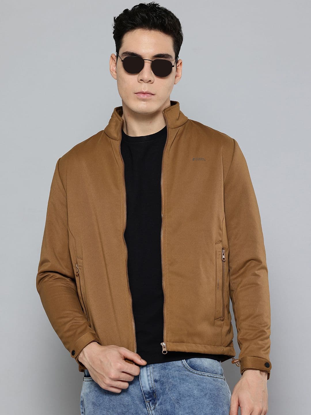 Fort Collins Solid Mock Collar Tailored Jacket - view 1