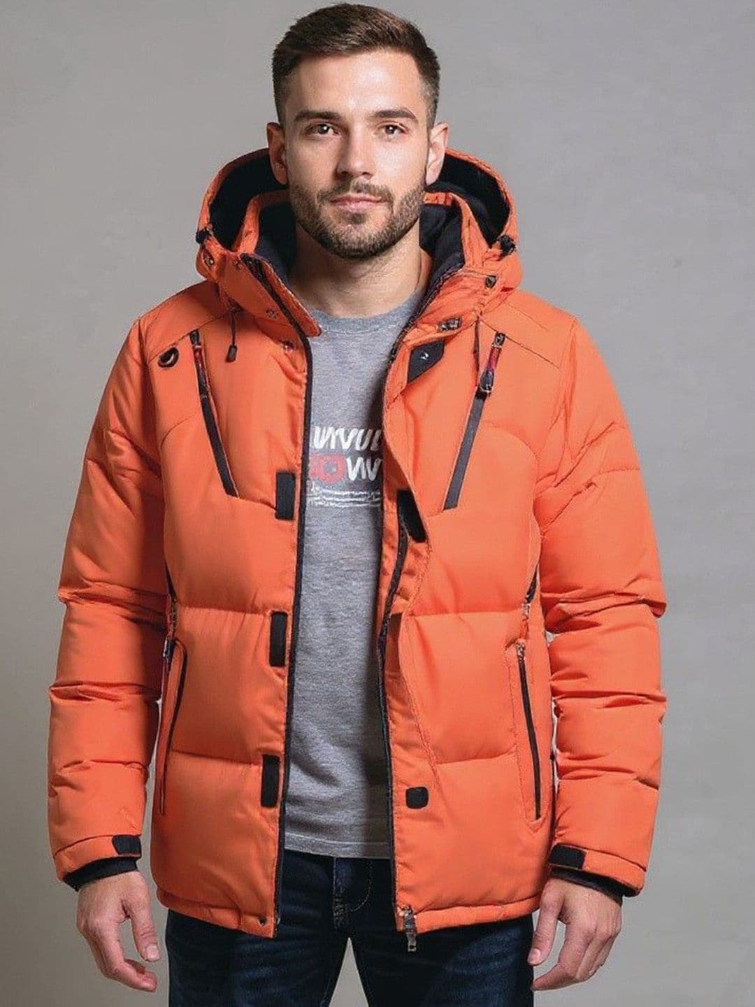 Mast & Harbour Hooded Long Sleeves Padded Jacket - view 1