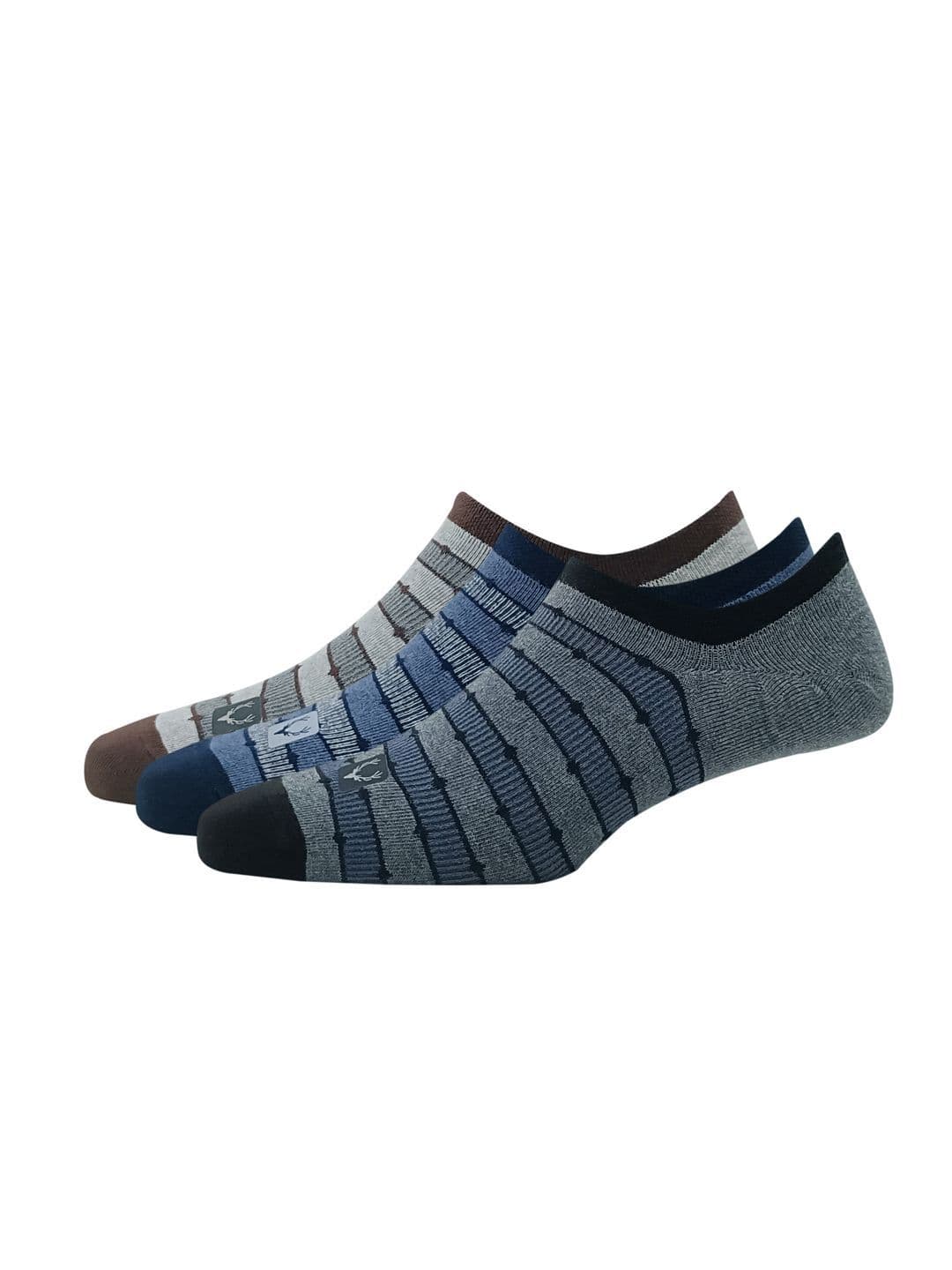 Allen Solly Men Pack Of 3 Striped Cotton Ankle-Length Socks - view 1