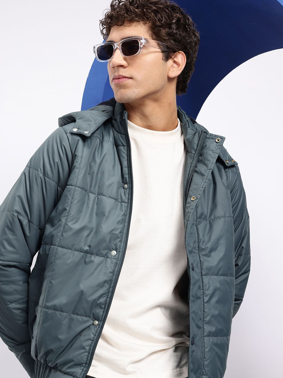 Aeropostale Hooded Quilted Jacket - view 1