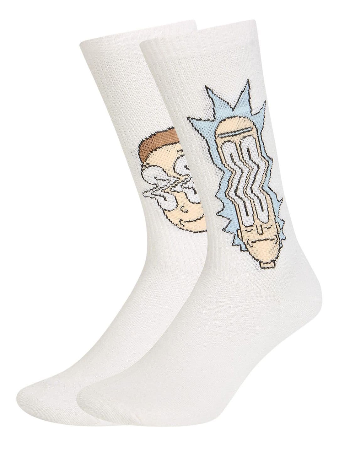 Socksxpress Rick & Morty Men Pack Of 2 Patterned Combed Cotton High- Ankle Length Socks - view 1