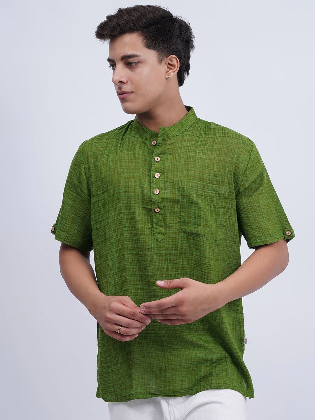 Cot'N Soft Men Striped Daily Cotton Straight Kurta - view 1