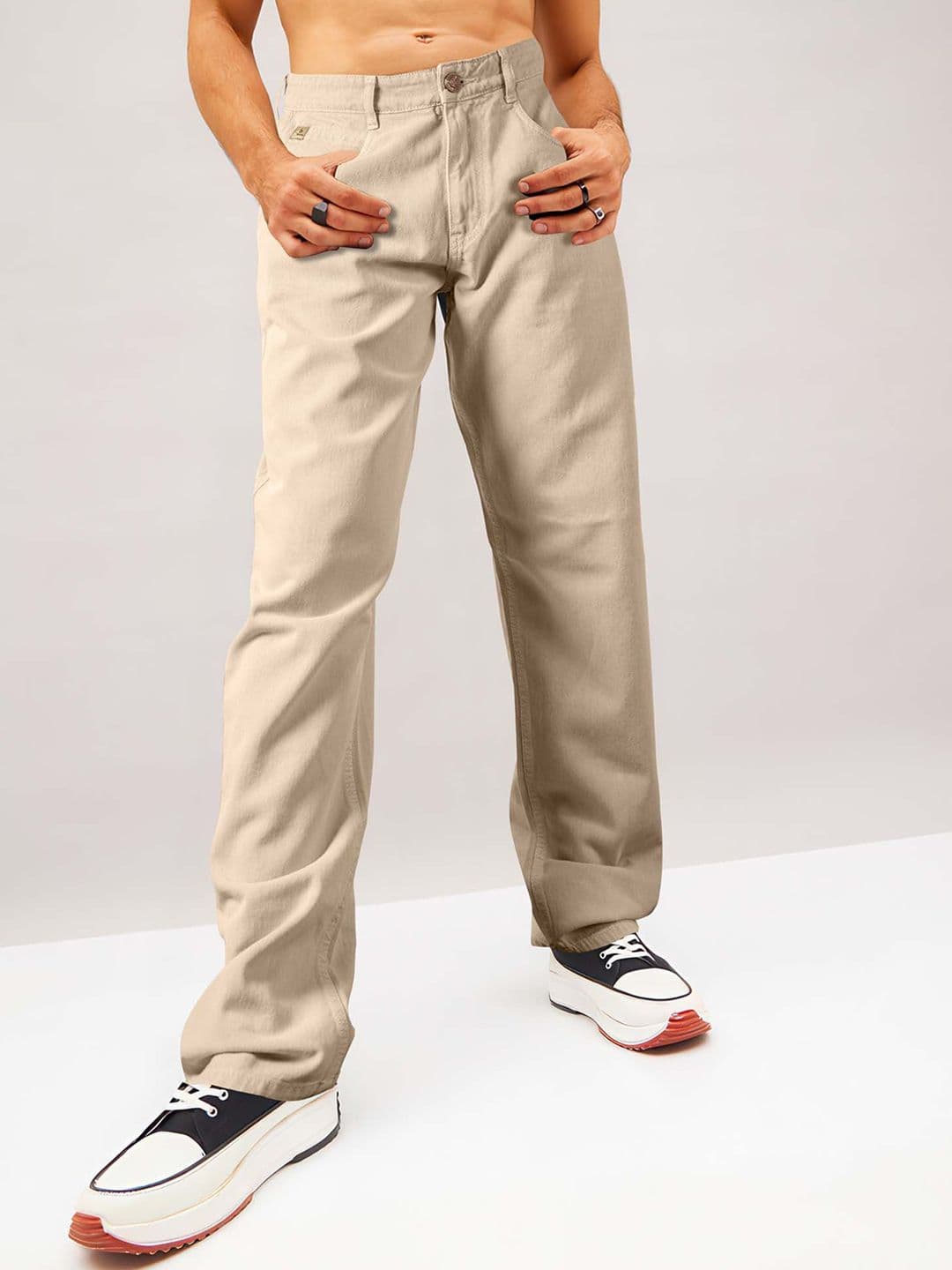 Jb Just BLACK Men Baggy Mid-Rise Acid Wash Cotton Jeans - view 1
