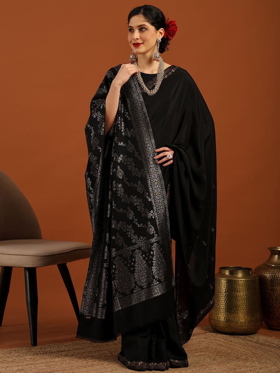 Tweedle Women Paisley Woven Design Stole - view 1