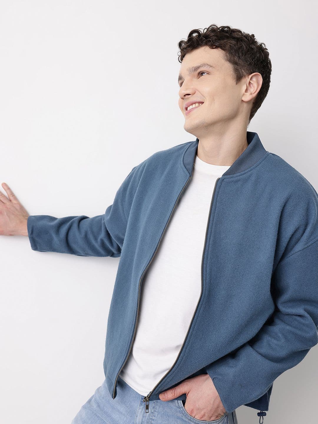 Mast & Harbour Mock Collar Tailored Jacket - view 1