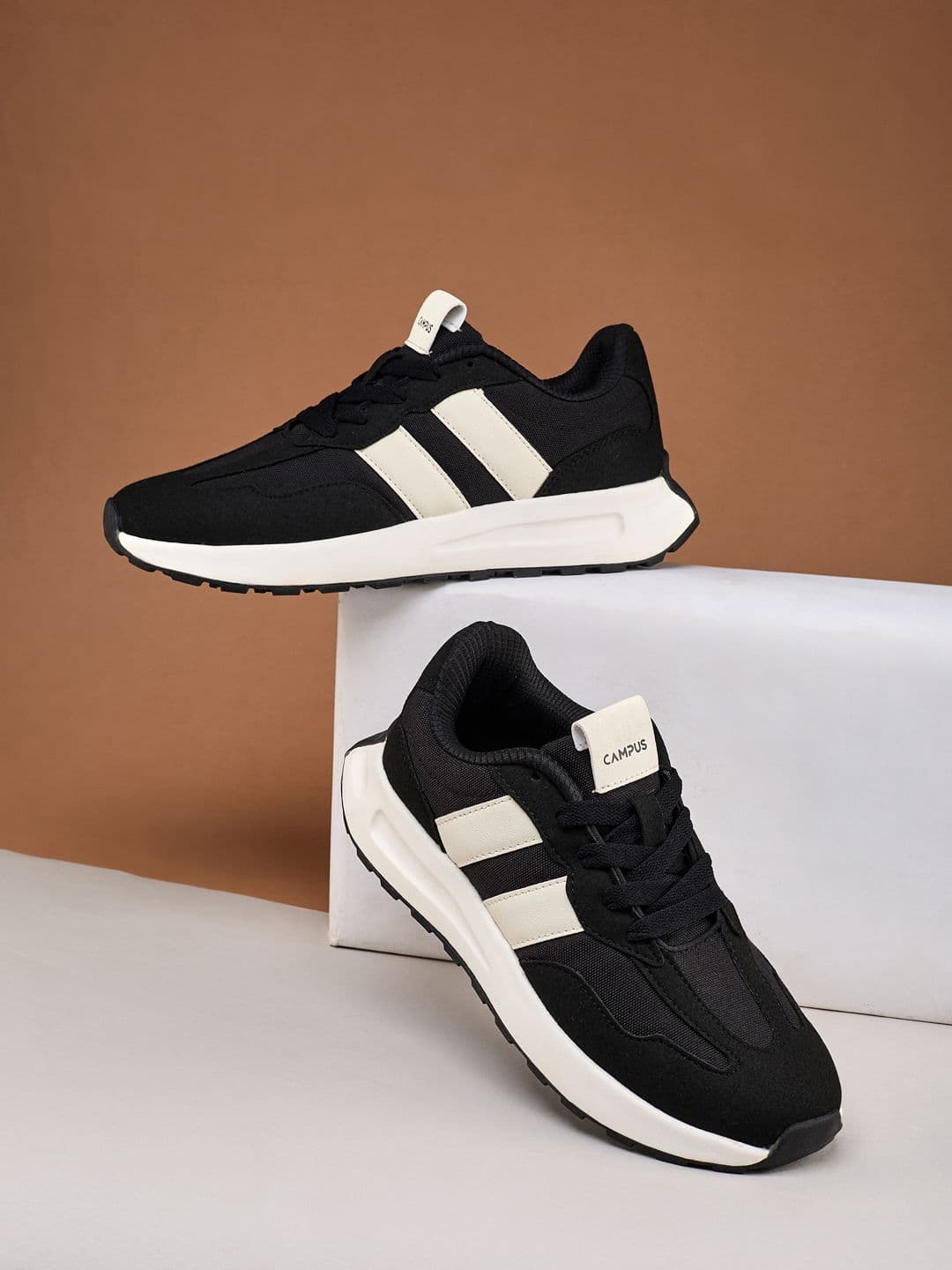 Campus Women GRIT Colourblocked Round Toe PU Sneakers - view 1