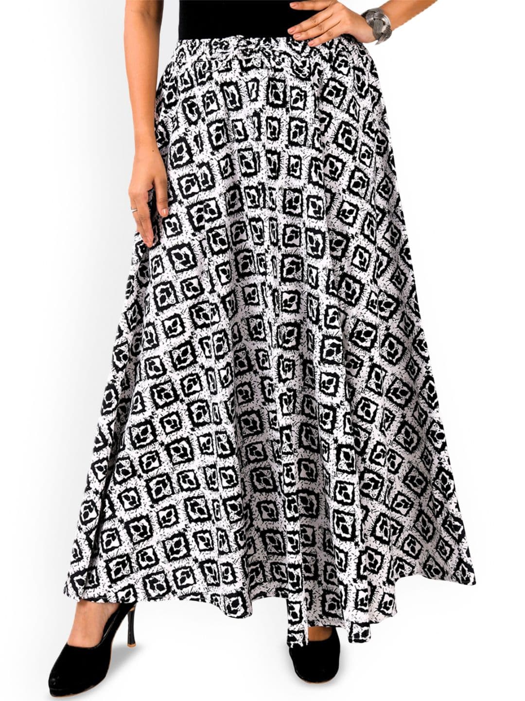 SAMJHI Printed Pure Cotton Long Skirt - view 1