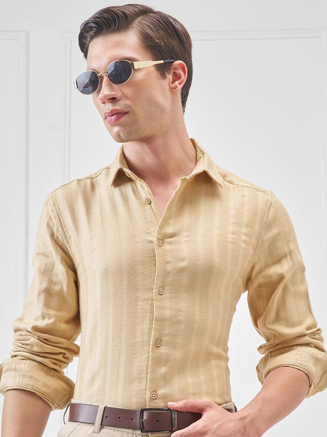 HIGHLANDER Slim Fit Spread Collar Casual Shirt - view 1