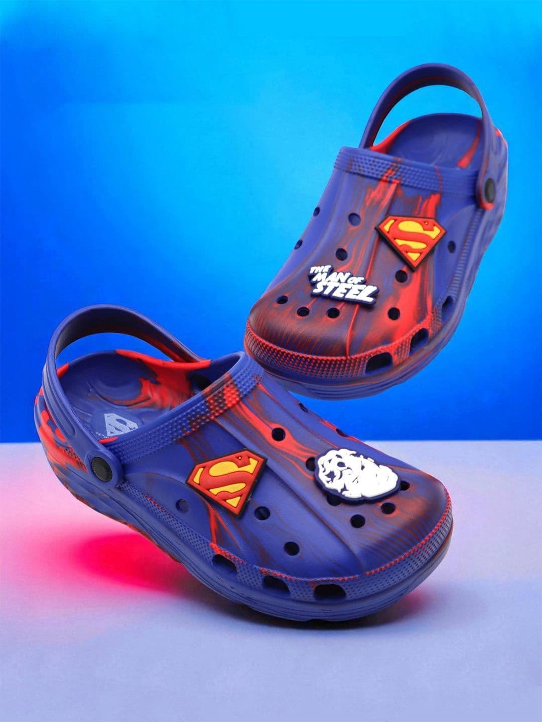 Svaar x Superman Men Clogs Marble Finish with Superman Charms - view 1
