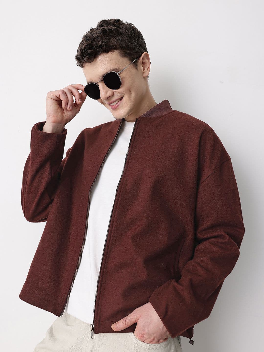 Mast & Harbour Mock Collar Tailored Jacket - view 1