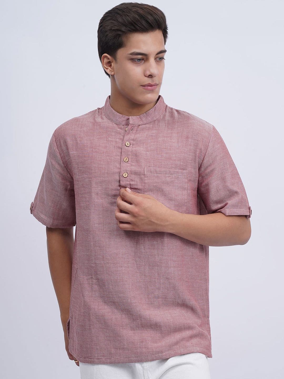 Cot'N Soft Men Solid Daily Cotton Straight Kurta - view 1