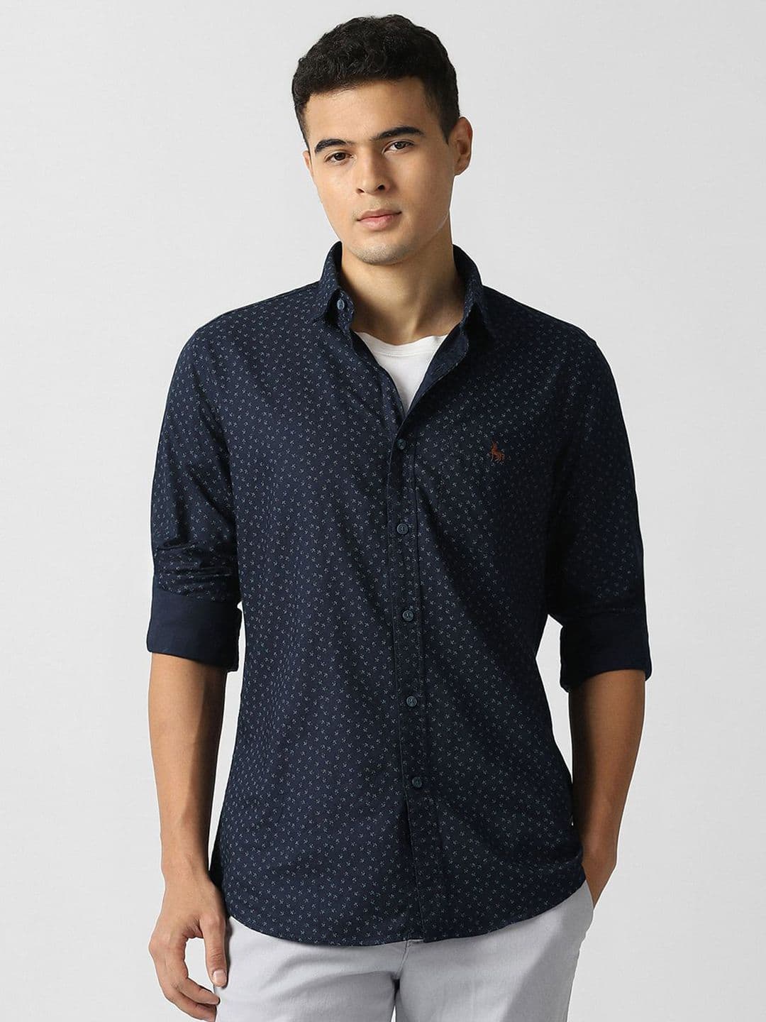 Van Heusen Sport Printed Cotton Slim Fit Casual Shirt - view 1