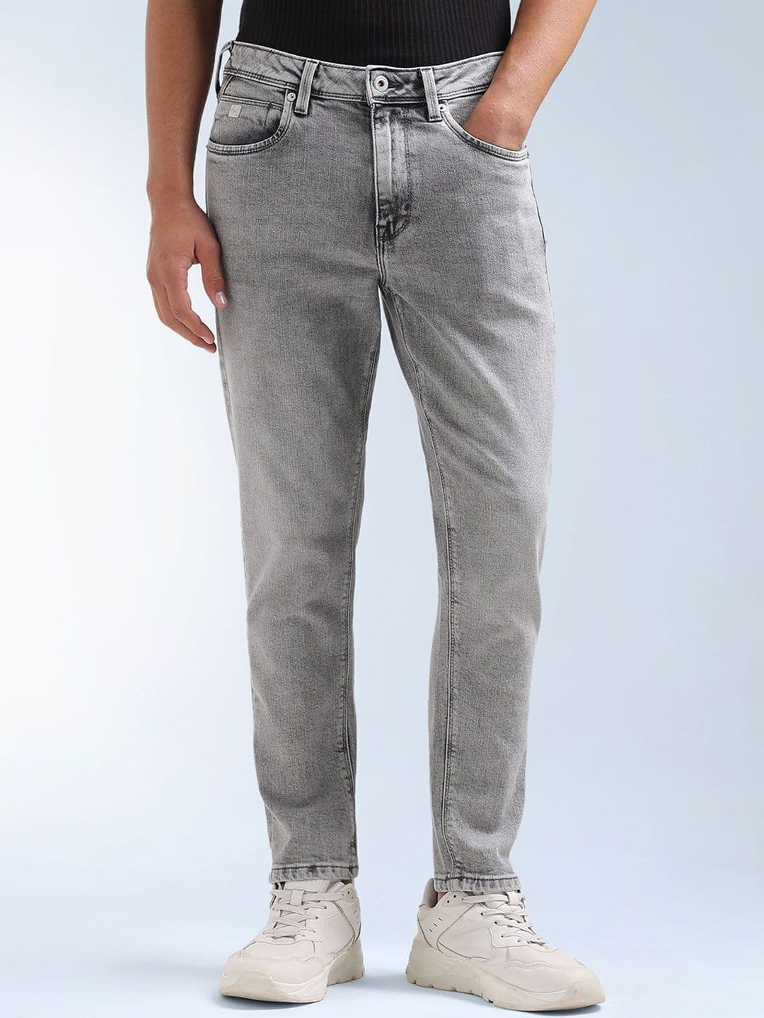 Flying Machine Men Mankle Relaxed Fit Mid-Rise Light Fade Stretchable Jeans - view 1