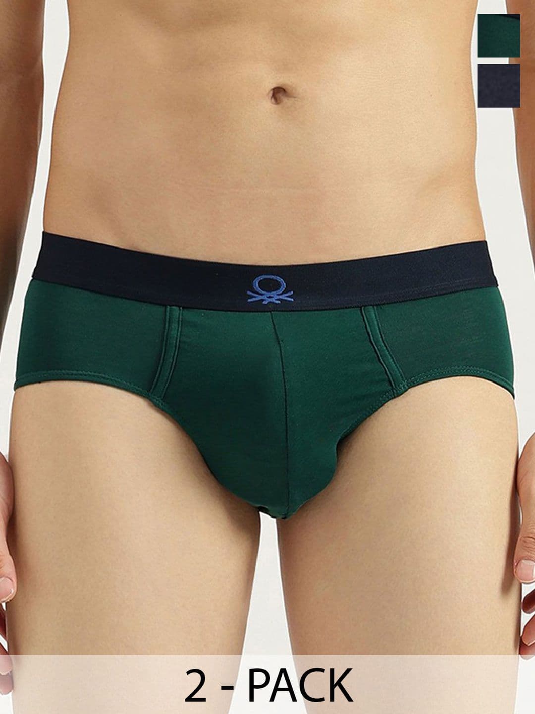 United Colors of Benetton Pack of 2 Low-Rise Basic Brief - view 1