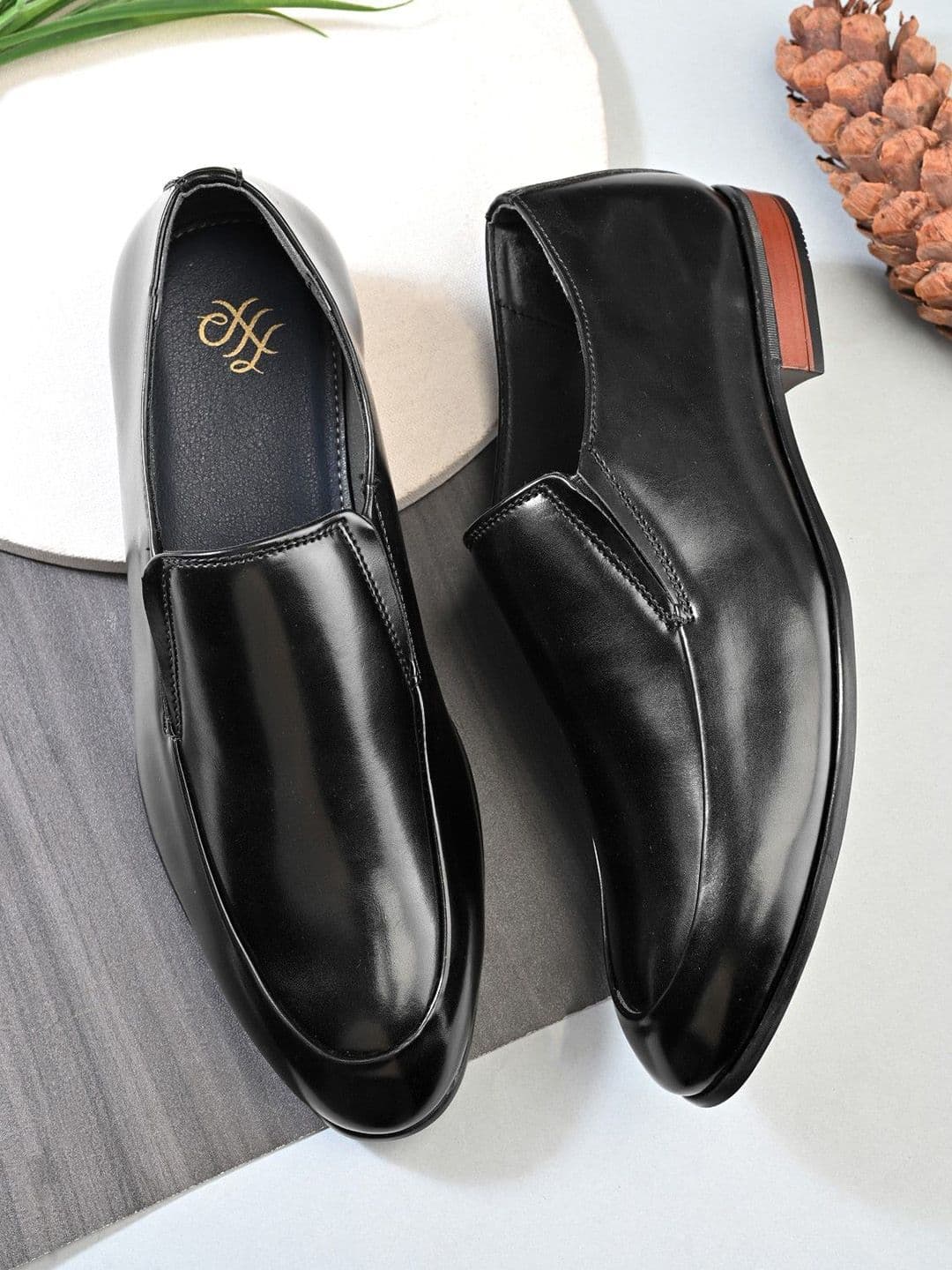 House of Pataudi Men Round Toe Loafers Formal Loafers - view 1