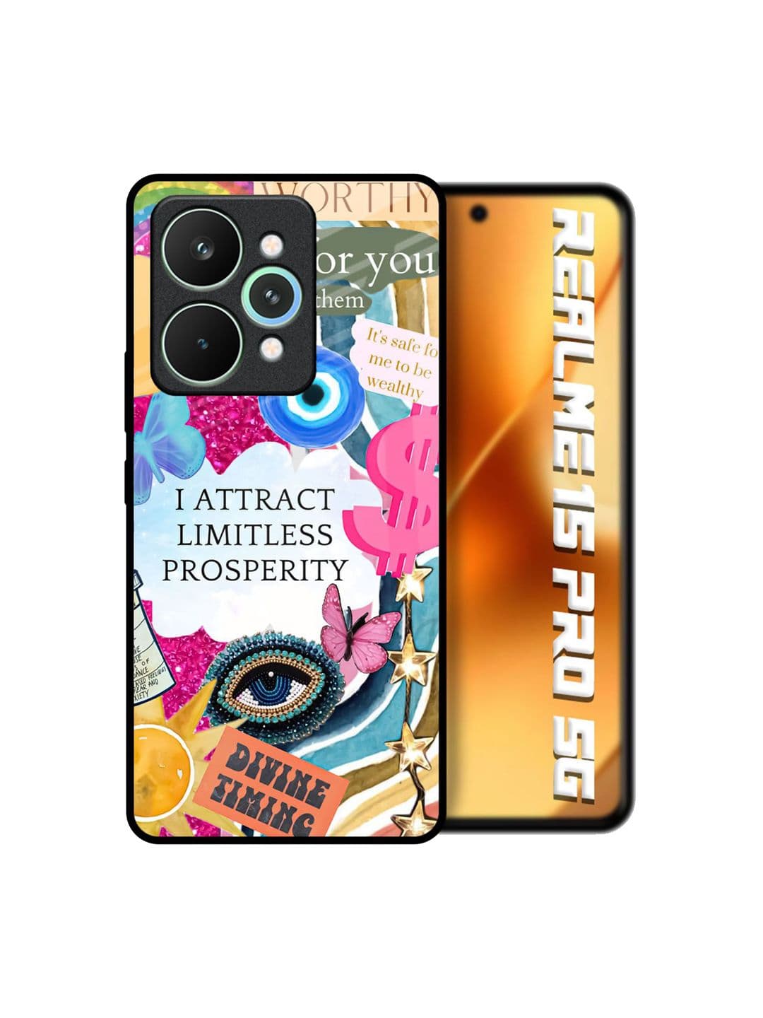 QRIOH Unisex Realme 15 Pro 5G Typography Inner Strength Shockproof Back Case