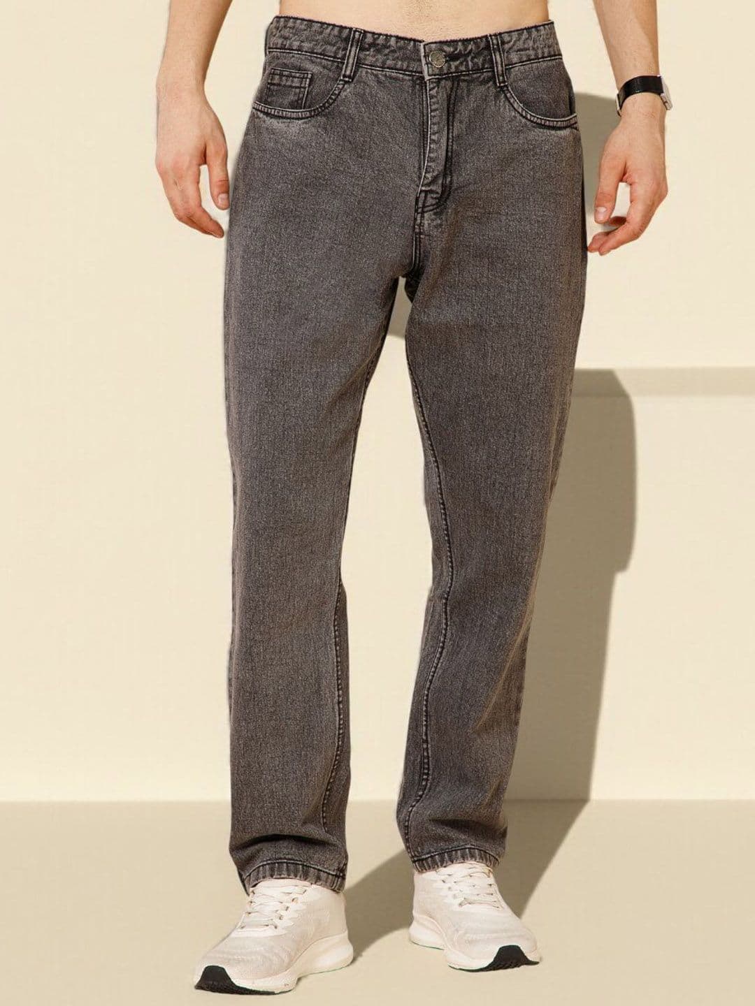 STUDIO NEXX Men Straight Fit Mid-Rise Jeans - view 1