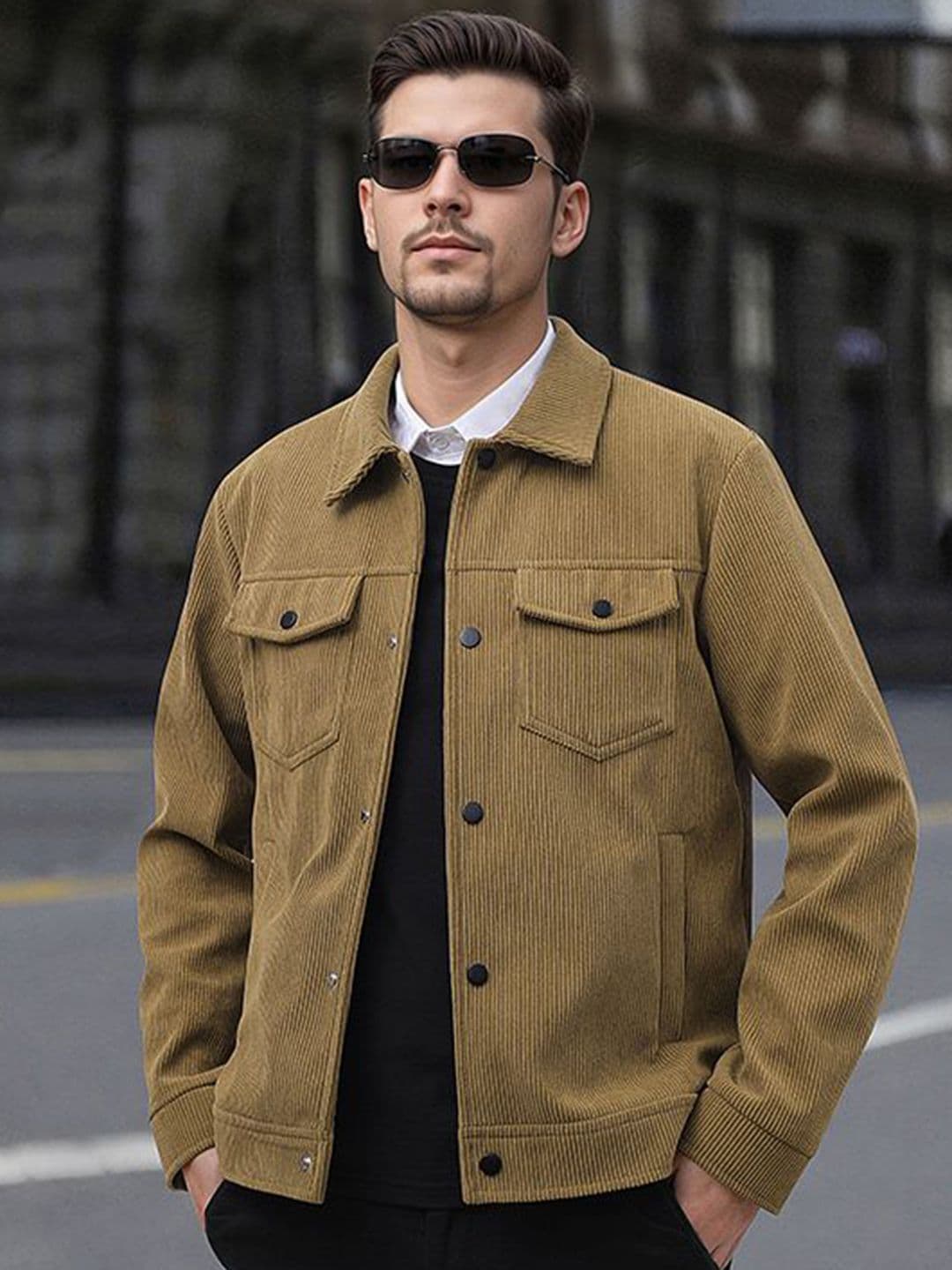 StyleCast x Revolte Men Spread Collar Long Sleeves Outdoor Tailored Jacket - view 1