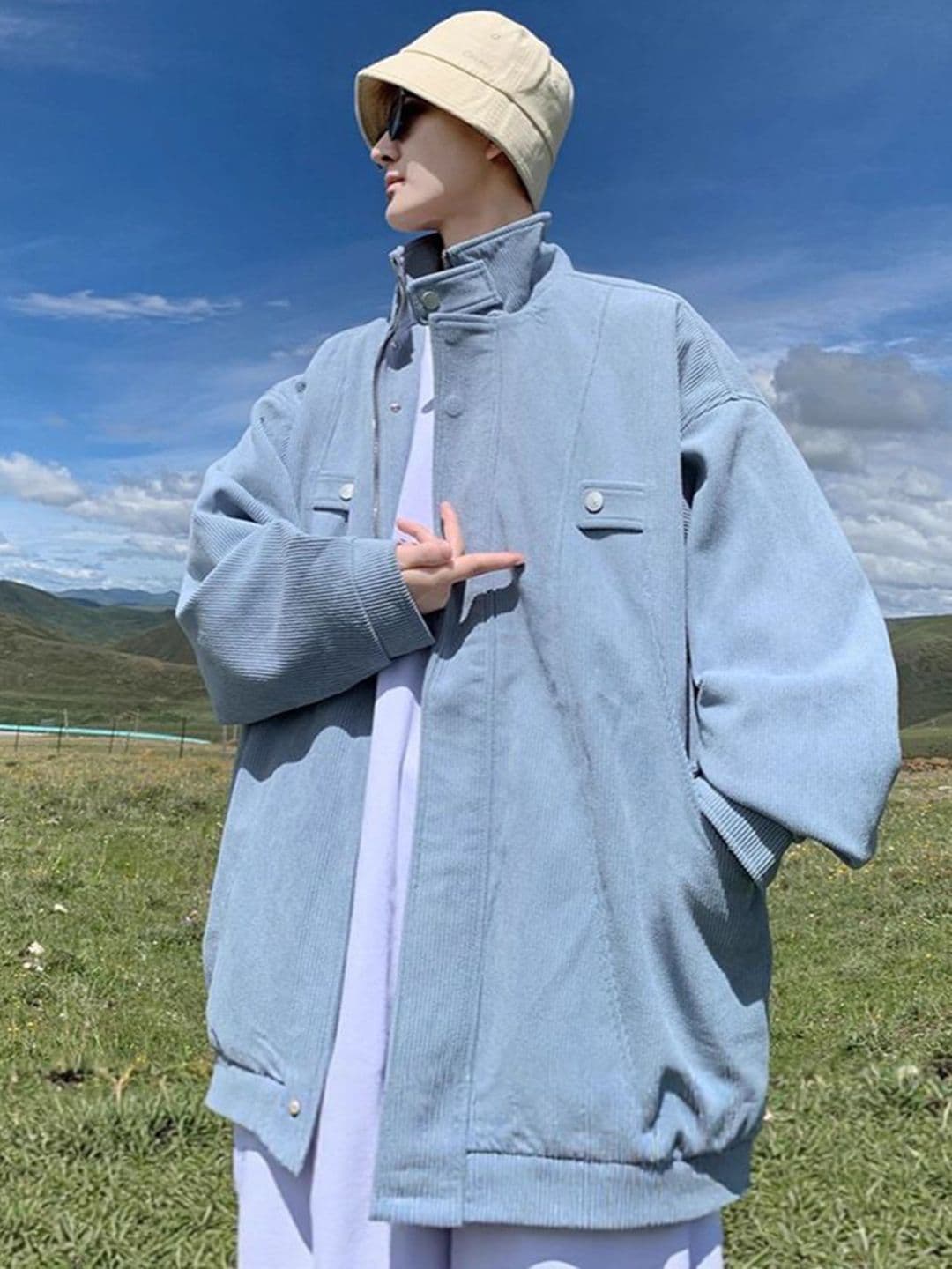 StyleCast x Revolte Men Stand Collar Regular Casual Jacket - view 1