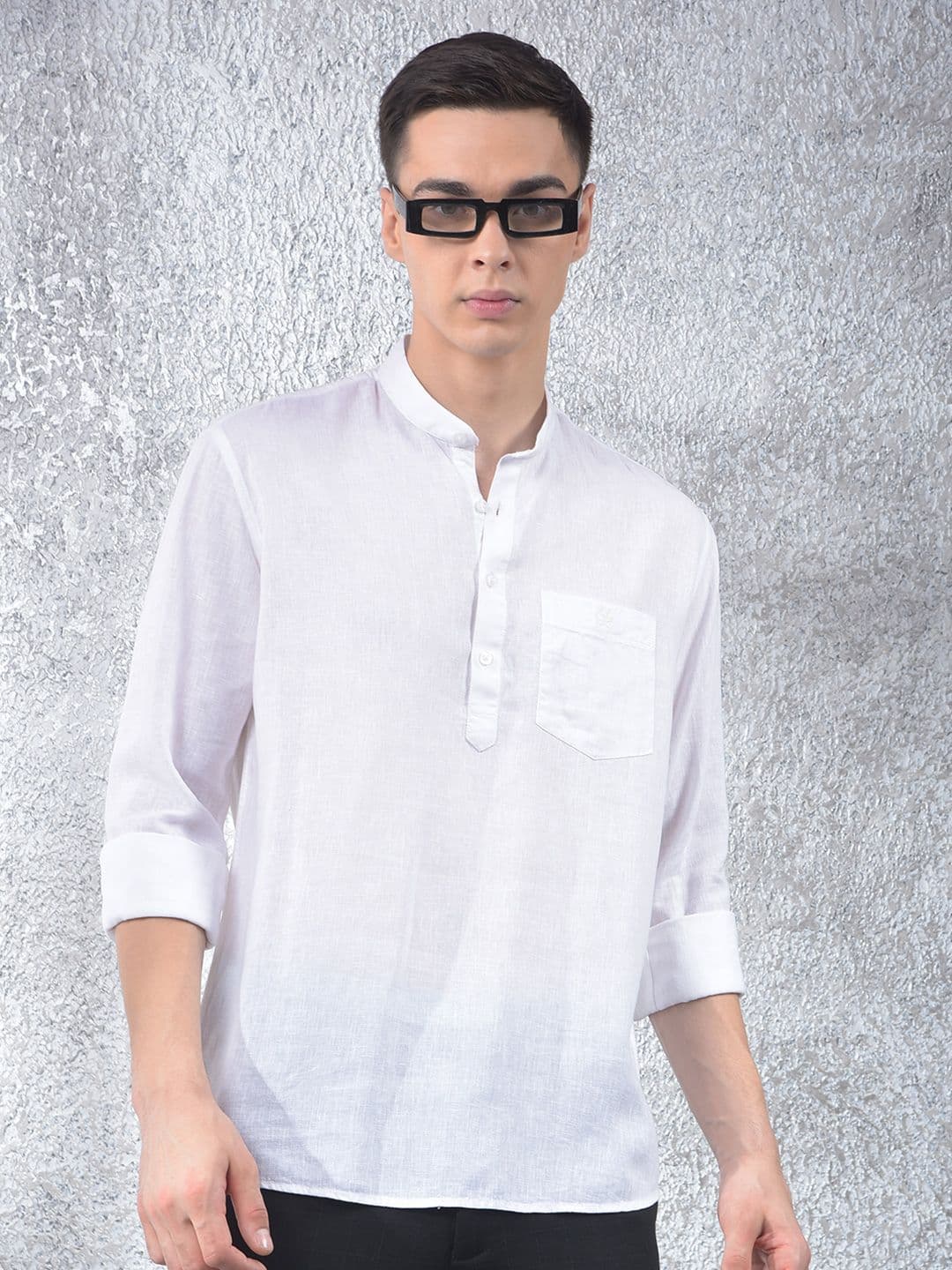 Crimsoune Club Men Solid Kurta - view 1