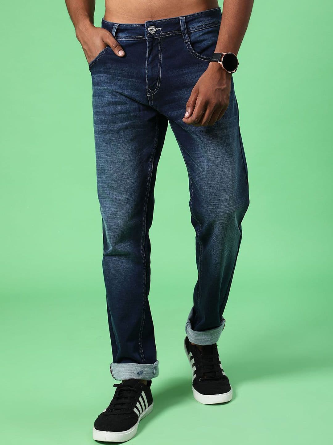 V-Mart Men Regular Fit Mid-Rise Light Fade Stretchable Jeans - view 1
